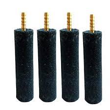 Airstone for Aquaculture with Brass Nozzzle Pack of 4 - PetzLifeWorld