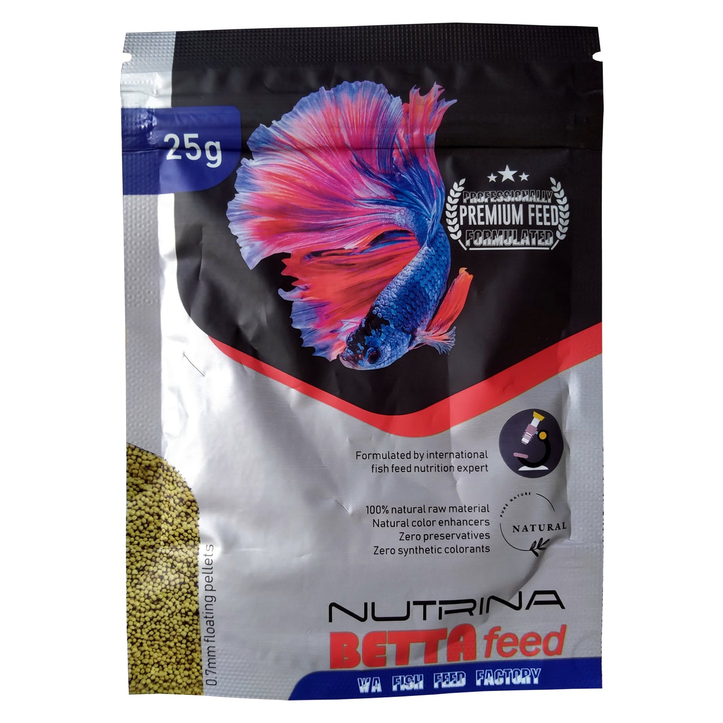 WA Nutrina Premium Betta Feed For Fish Food 25g
