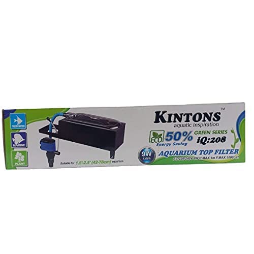 Kintons IQ Green Aquarium Fish Tank Top Filter (IQ-208 | 9W | 1000L/H)