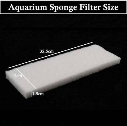 Petzlifeworld 2 Pcs 3 Feet Nemo Aquarium Filter Sponge For Aquarium Filter Media