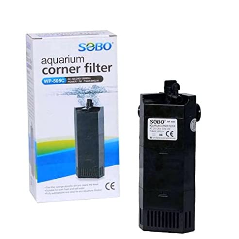 Sobo Aquarium Corner Internal Filter (WP-505C | 12W | 600 L/H)