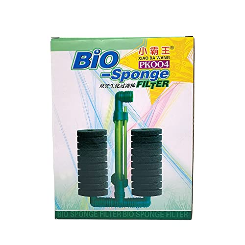 PK-004 Aquarium Black with Green Bio Sponge Filter for Aquarium Fish Tank  | Double Side Sponge