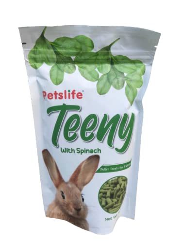 Petzlifeworld Teeny with Spinach Premium Rabbit Pellet Food 150g