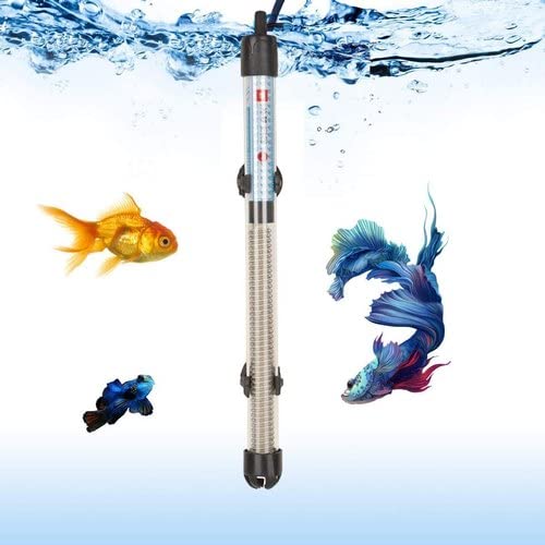 RS Electrical 200 Watt Submersible Aquarium Immersion Glass Heater Tank with Auto on/Off Thermostat