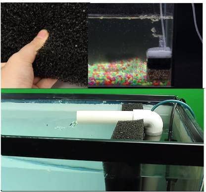 Petzlifeworld  Black Biochemical Aquarium Fish Tank Water Filter Foam Sponge (50 * 30 * 4CM)