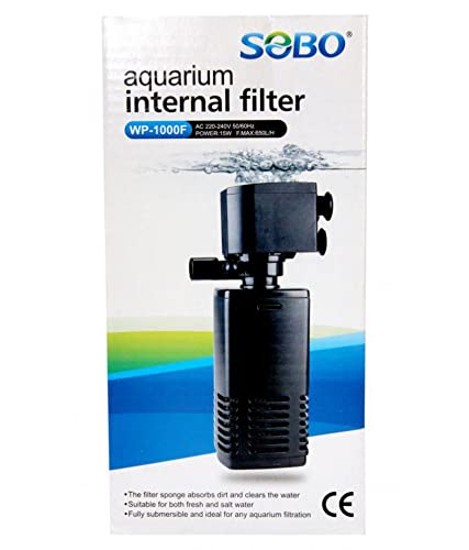 Sobo Aquarium Internal Filter (WP-1000F | 15W | 650L/H)