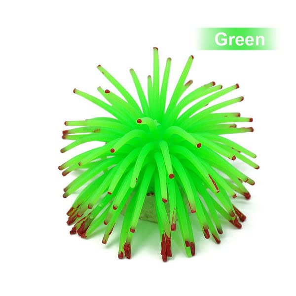 Petzlifeworld Aquarium Underwater Silicone Simulation Artificial Fake Anemone Ornament Fish Tank Decoration Plant (Random Color)