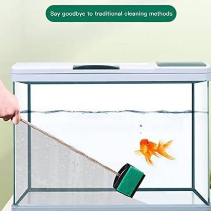 Petzlifeworld 47cm Cleaner Window Sponge Brush Cleaning Tool Kit for Glass Fish Tank Aquarium Magnetic Aquarium Cleaner