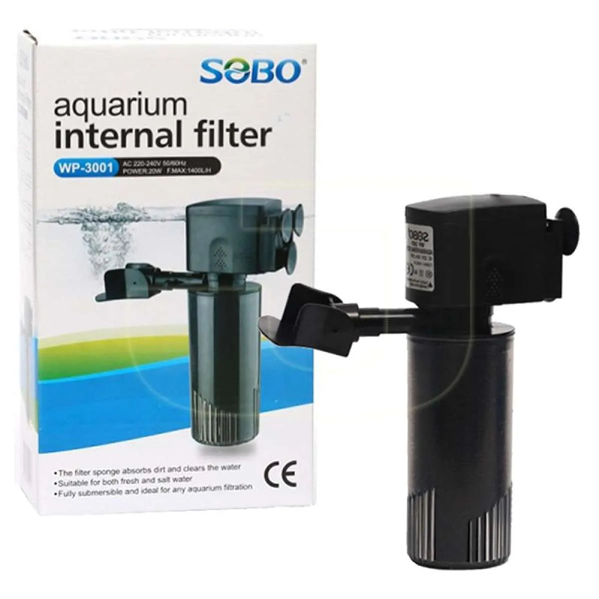 Sobo Aquarium Internal Filter (WP-3001 | 20W | 1400 L/H)