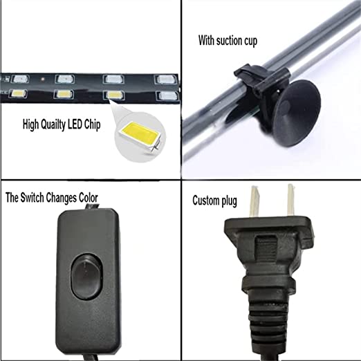 RS Electricals Double Row High Brightness WRGB T8 C Series Led Light  for Aquarium Fish Tank