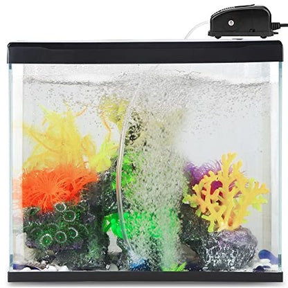 RS Electrical RS-180 Aquarium Super Silent Oxygen Air Pump with 2 Meter Tube,1 Air Stone, 1 Check Valve