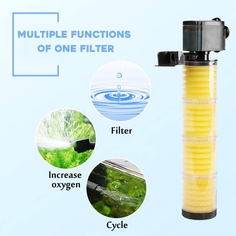Bluepet Aquarium Fish Tank Internal Liquid Filter (BL-8400F| 25W | 1000L/H)