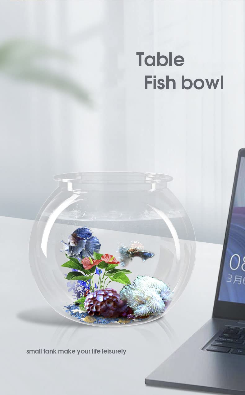 PetzLifeworld Aquarium Plastic Fish Bowl Not Fragile and Scratch Free