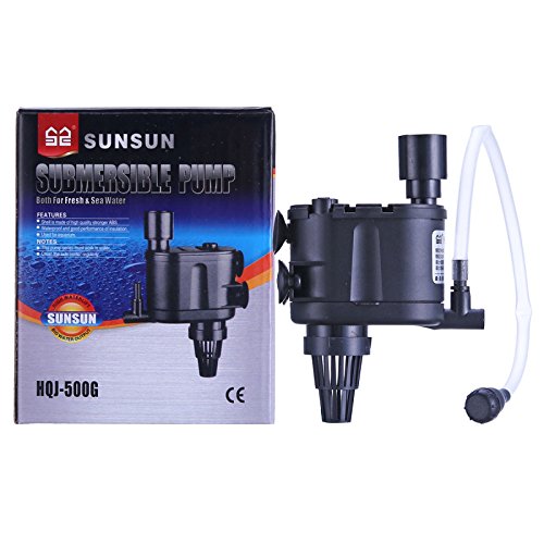 SunSun HQJ-500G Aquarium Fish Tank Power Head for Top Filter and Imported Fish Tank | Power: 2.5W | Flow : 350L/H | Suitable Upto 2Ft Tank)
