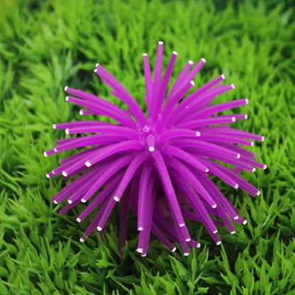 Petzlifeworld Aquarium Underwater Silicone Simulation Artificial Fake Anemone Ornament Fish Tank Decoration Plant (Random Color)