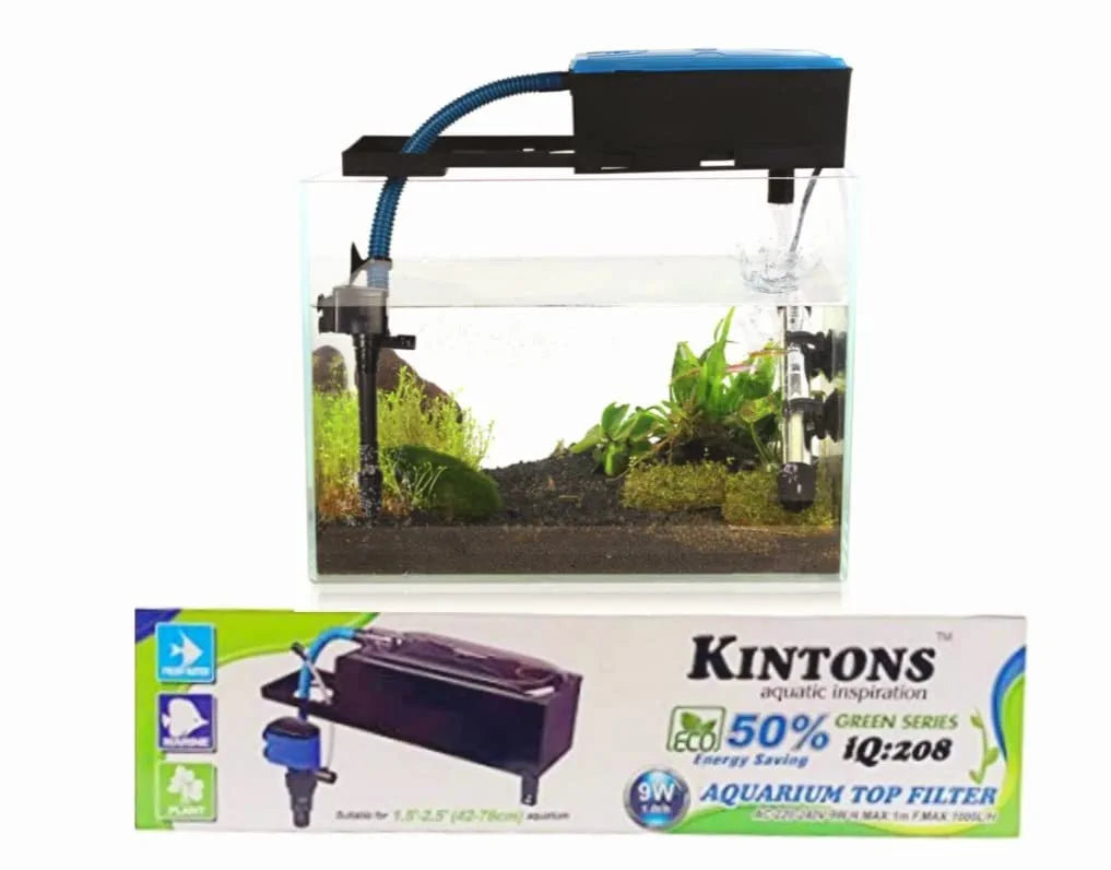 Kintons IQ Green Aquarium Fish Tank Top Filter (IQ-208 | 9W | 1000L/H)
