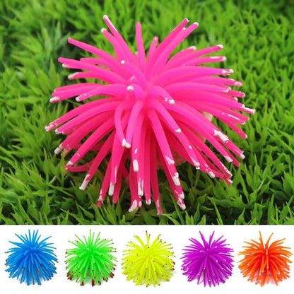 Petzlifeworld Aquarium Underwater Silicone Simulation Artificial Fake Anemone Ornament Fish Tank Decoration Plant (Random Color)