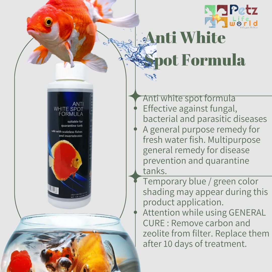 Aquatic Remedies General Cure Anti White Spot Formula | Effective Against Fungal Bacterial and Parasitic Diseases