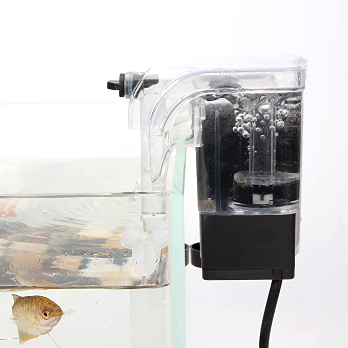 Sobo Transparent Nano Aquarium Hang On Back Filter WP - 206H with Surface Skimmer | 3 Watts | 250 L/H