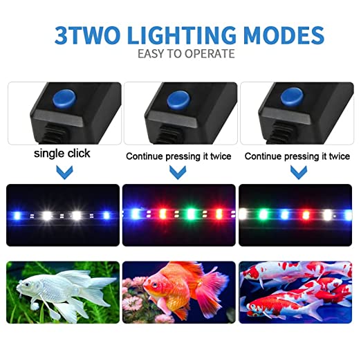 RS Electricals Double Row High Brightness WRGB T8 C Series Led Light  for Aquarium Fish Tank