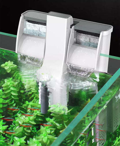 Sunsun Xiaoli New Premium XBA Series Water Fall Style Hang On Filter with Surface Skimmer | Suitable for 2.5 Feet Aquarium Fish Tank | Power : 5W : Output : 500L/H (XBA-500)