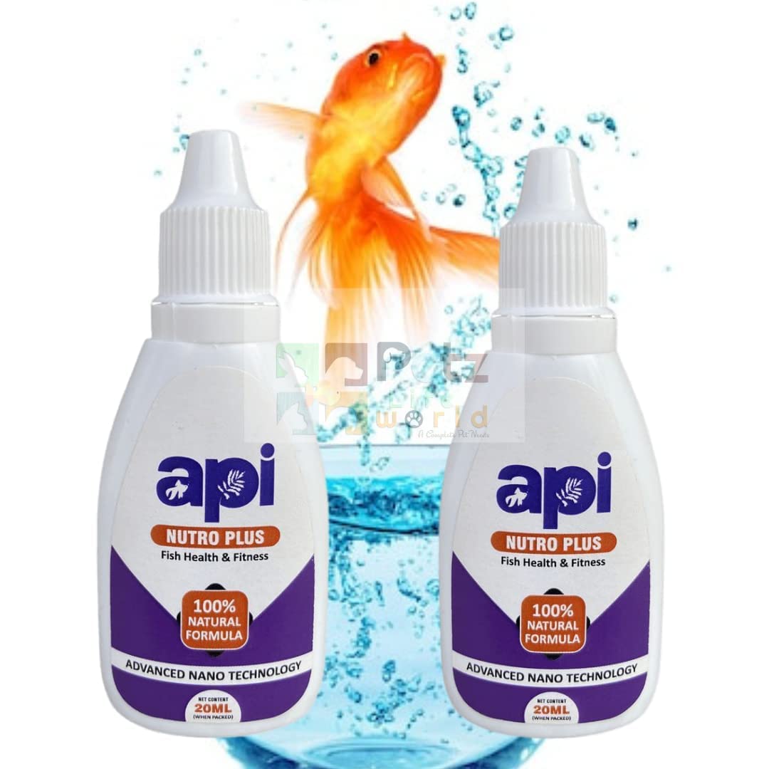 API Nutro Plus 100 Natural Fish Feed Additives Vitamins For Aquarium PetzLifeWorld