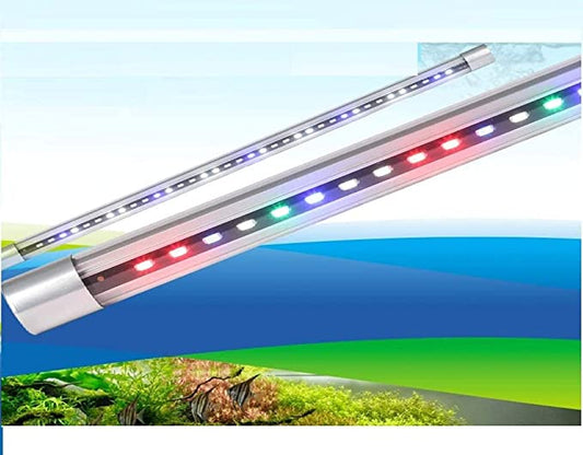 Blue Pet Glass Aquarium Submersible LED Light/Lamp for Fish Tank (Light Color: Blue + White)