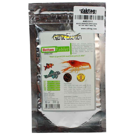 Aquatic Remedies Gene Eleven Bottom Tablet Feeder, 30G  | Tablet Feed for plecos, Cray Fish, Lobster, Crabs and Shrimps