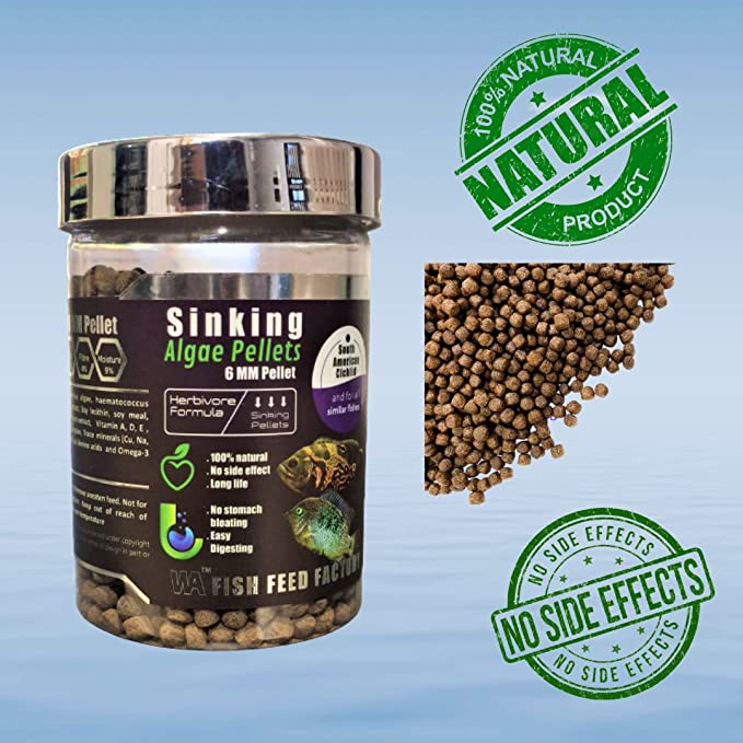WA Sinking Algae Pellets 500 ML (270G) | South American Cichlids and for All Similar Fishes