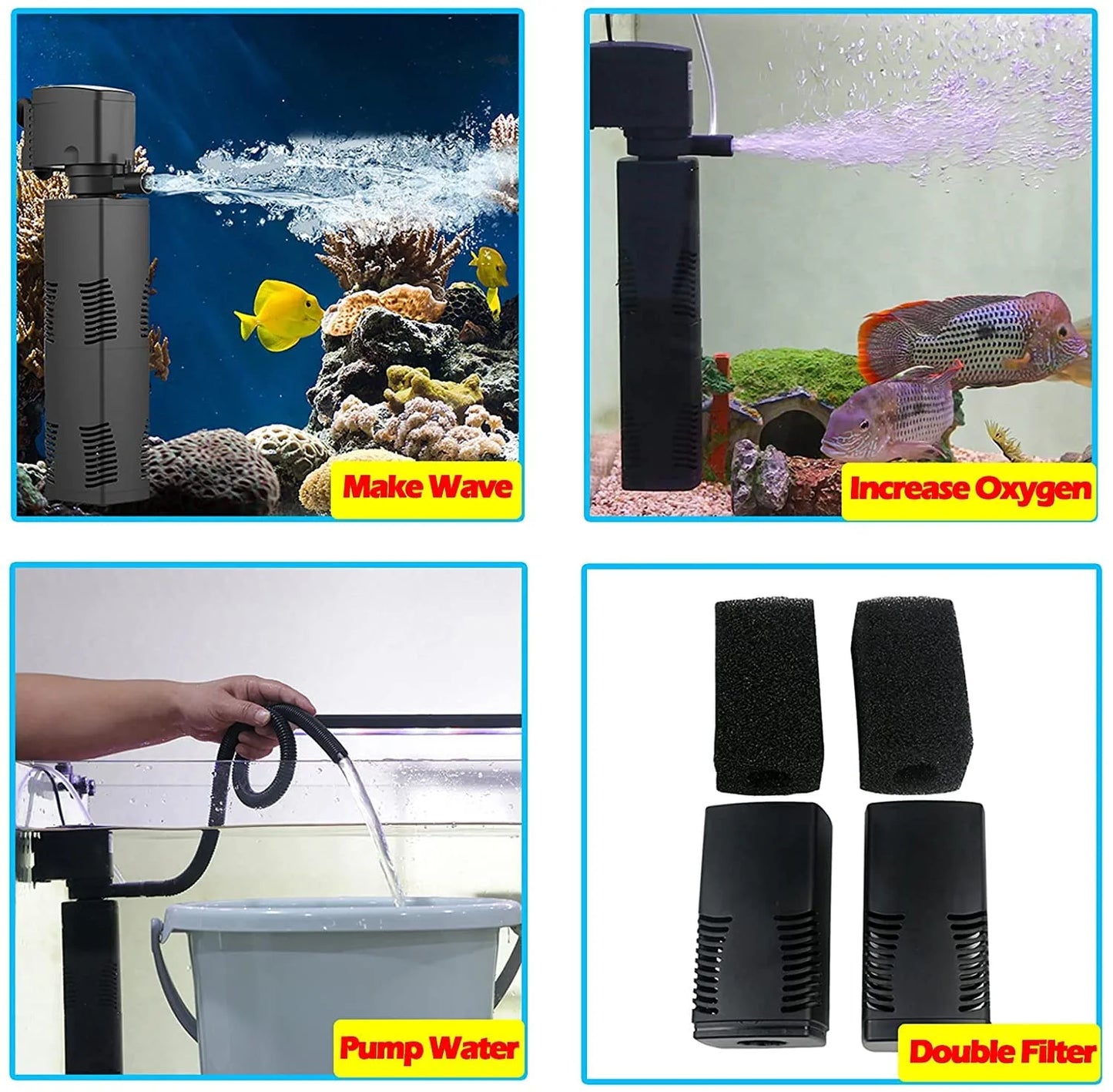 Sobo Aquarium Internal Filter (WP-3000F | 25W | 1200L/H)