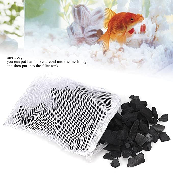 PetzLifeWorld Granular Activated Carbon with Net Bag for Aquarium Filter Media