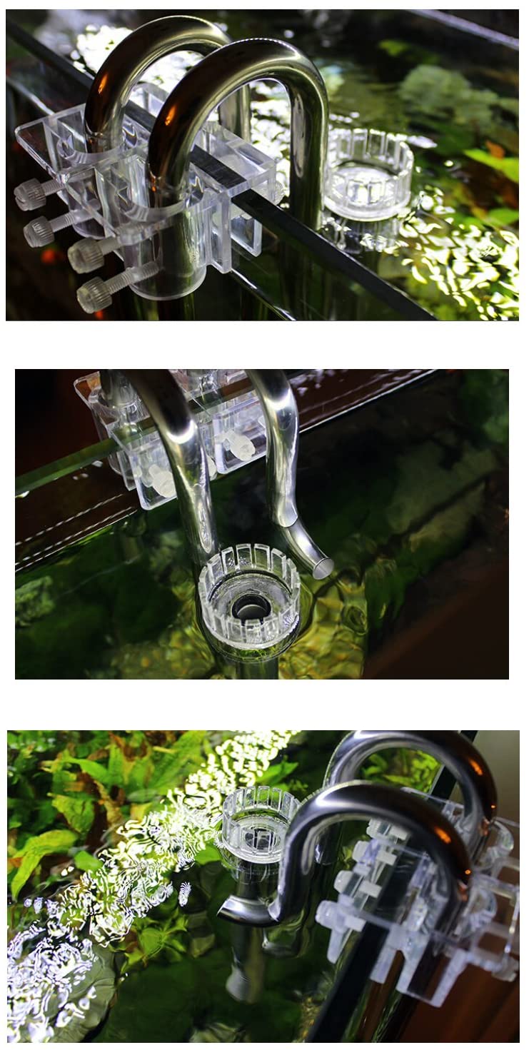 Mufan Stainless Steel Lily Pipe With Surface Skimmer For Aquarium 17MM ( Suitable For 16/22 MM)