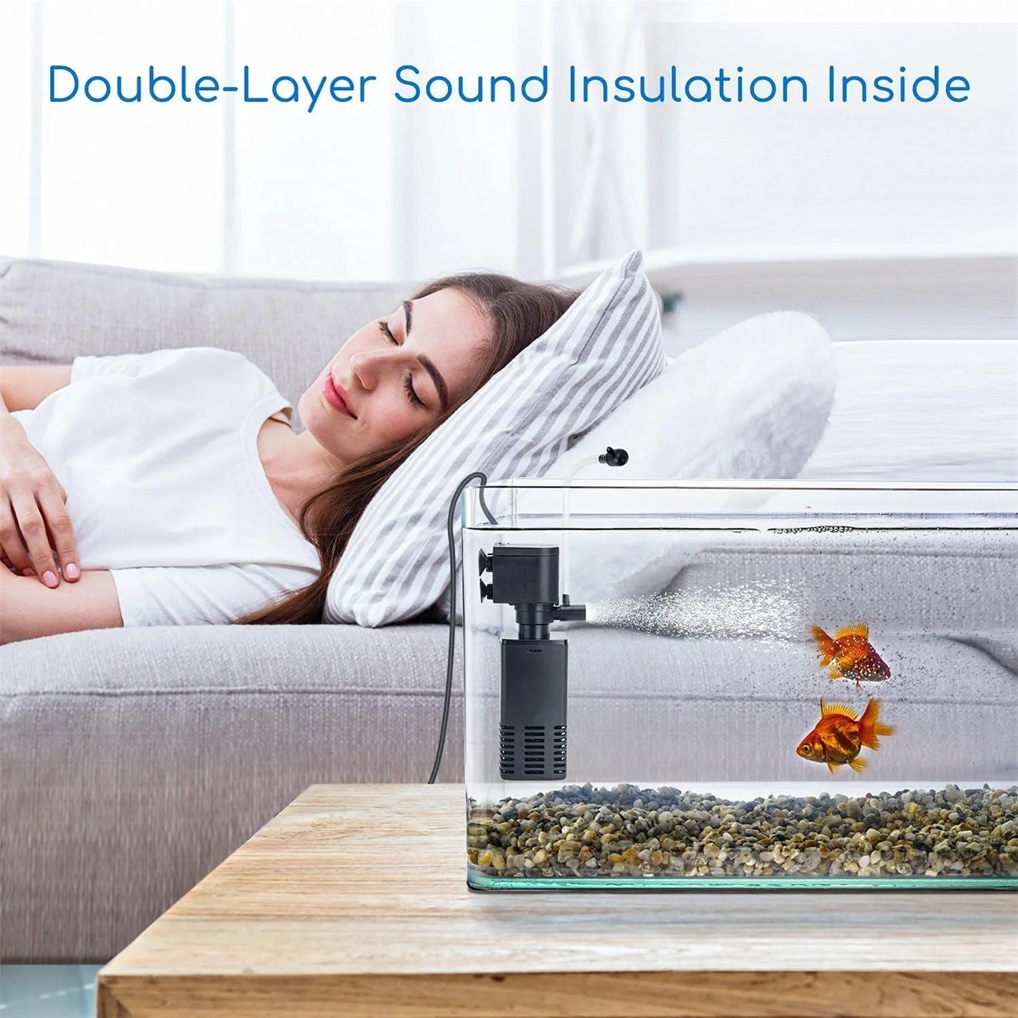 Bluepet Aquarium Fish Tank Internal Filter (BL-600F | 6W  | 500L/H)