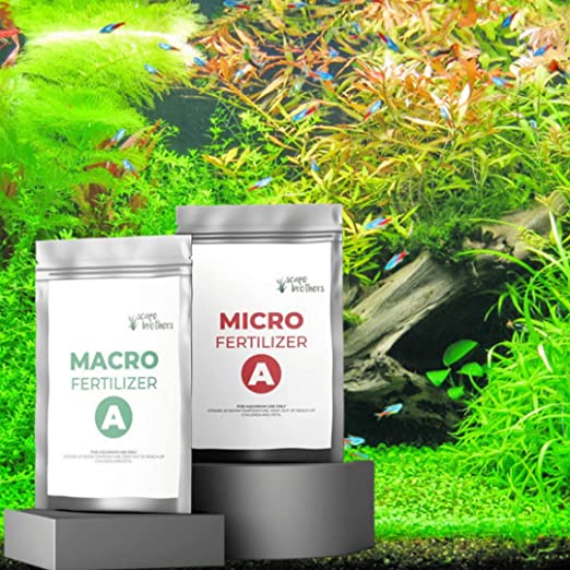 Scape Brothers 2Litre Planted Aquarium Micro,Macro Fertilizer Making Salt | Can Make 1000 ML Micro |1000 ML Macro With This Salt | No Preparation Needed | Just Mix Water and Dose It