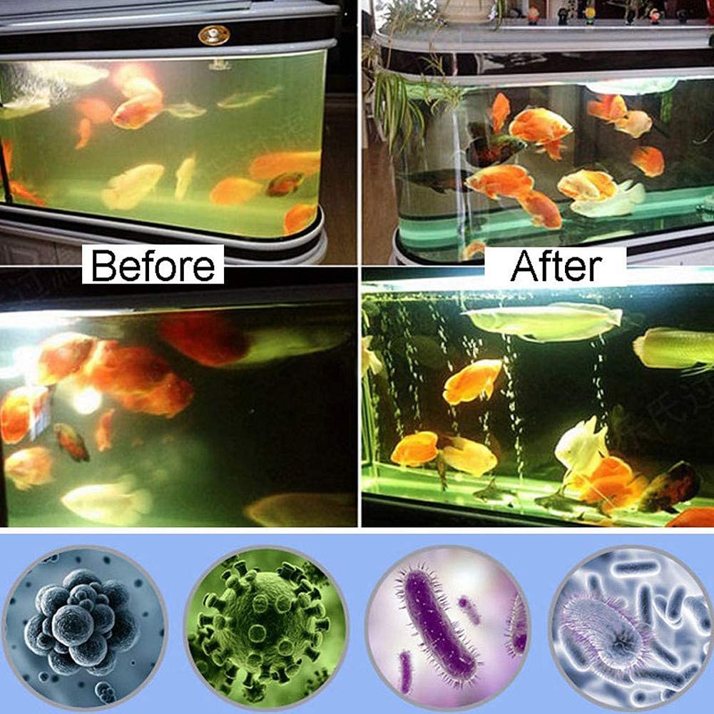 UV Sterilizer For Aquarium Fish Tank Algea and cloudiness Remover  IP 67 UV-C Disinfection (UV Light) - PetzLifeWorld