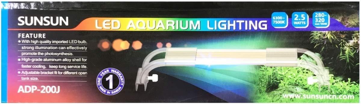Sunsun ADP-200J LED Lamp for Aquarium Fish Tank Power 2.5W | Suitable for 28-32cm - PetzLifeWorld