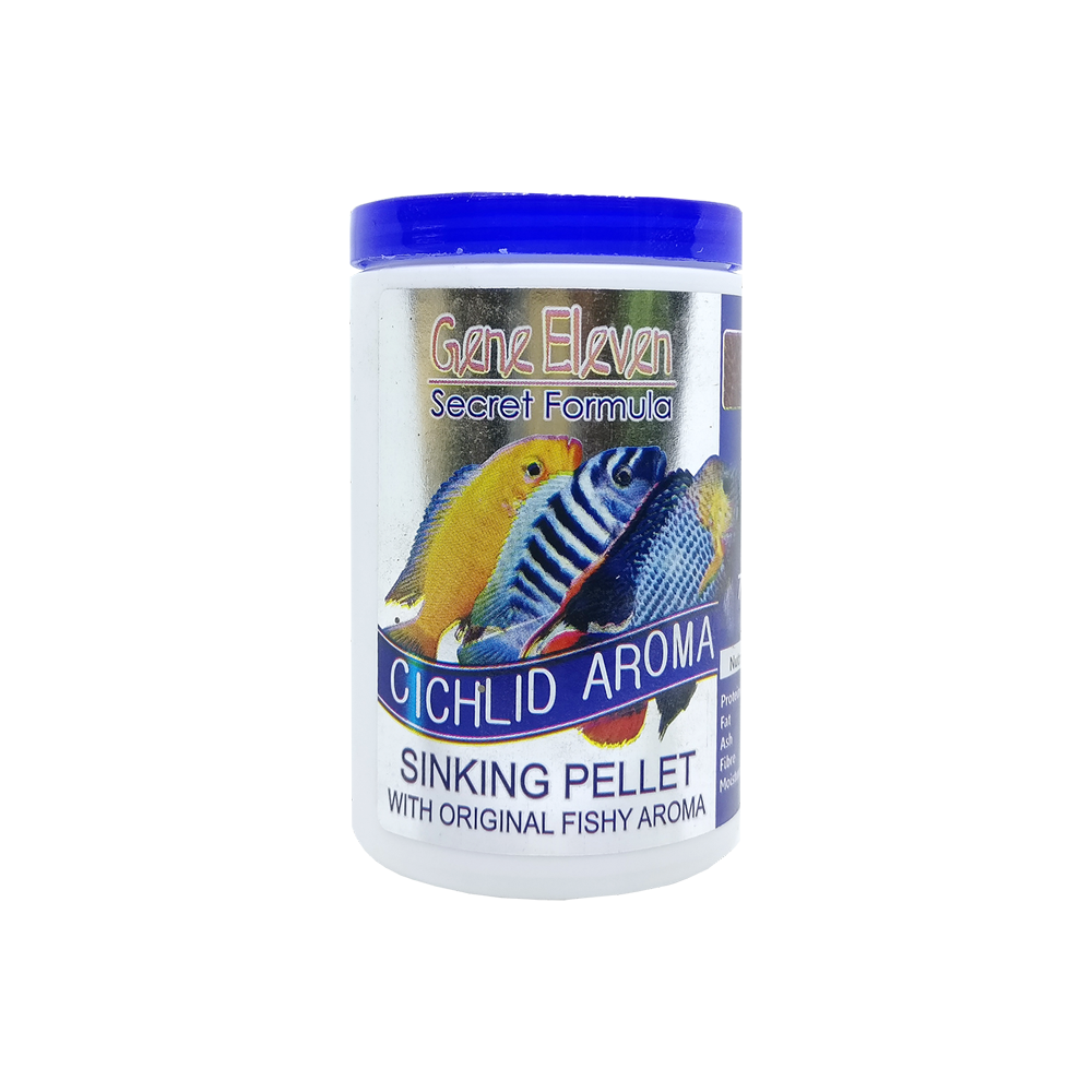 AQUATIC REMEDIES Gene Eleven Cichlid Aroma, 75G | Sinking Pellet with original fishy aroma - PetzLifeWorld