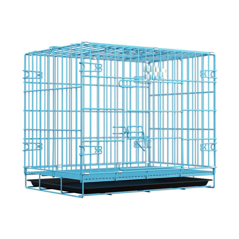 PetzLifeworld 2 Feet - 24 Inch (60Cm ) Dog / Rabbit Cage Blue / Pink With Black Tray - PetzLifeWorld