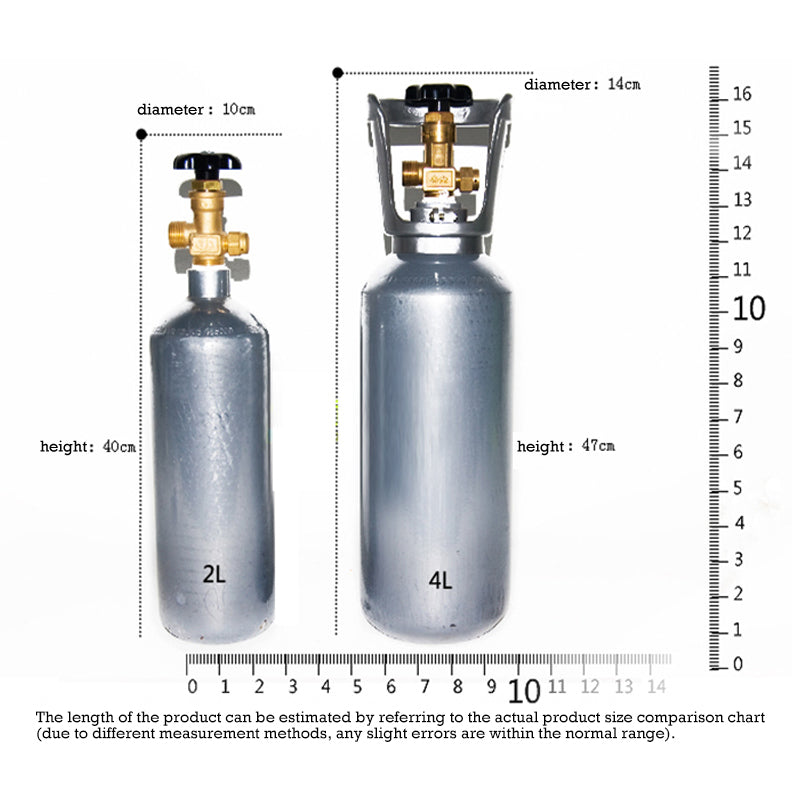Aquarium Co2 Cylinder with the Tread Size G5/8 for Planted Aquarium