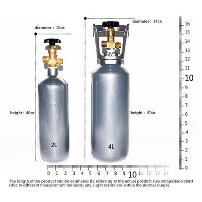 Aquarium Co2 Cylinder with the Tread Size G5/8 for Planted Aquarium