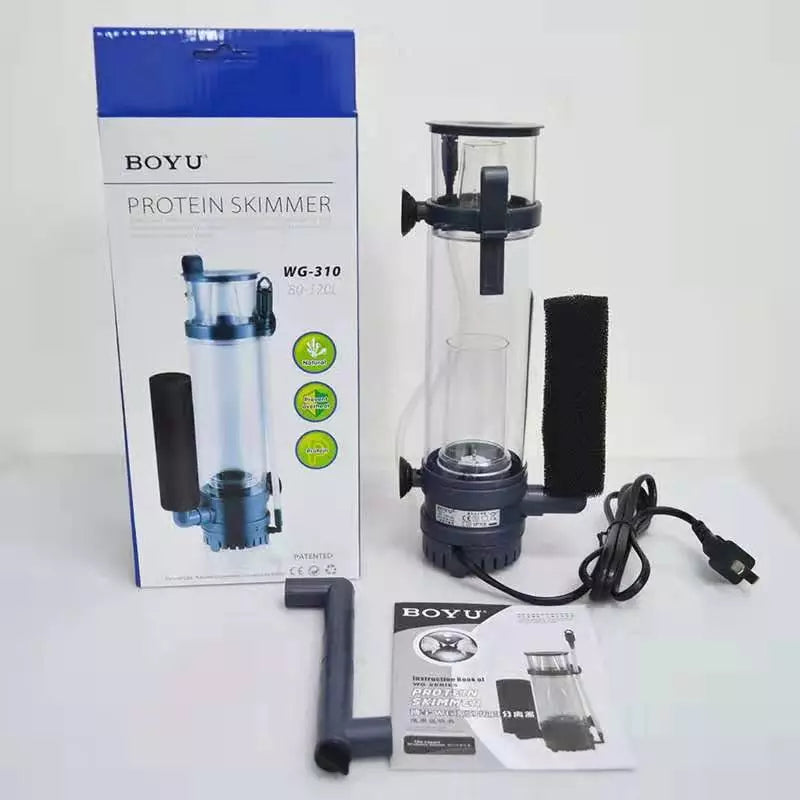 Boyu Protein Skimmer For Salt Water Marine Aquarium | WG 310 | 8W | Suitable For 80-120L Fish Tank