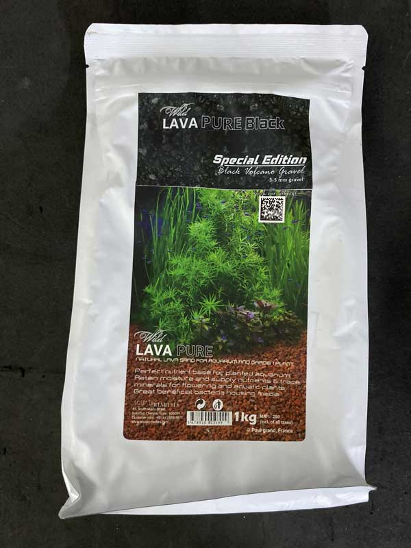 Aquatic Remedies Wild Lava Pure Black, Special Edition Black Volcano Gravel