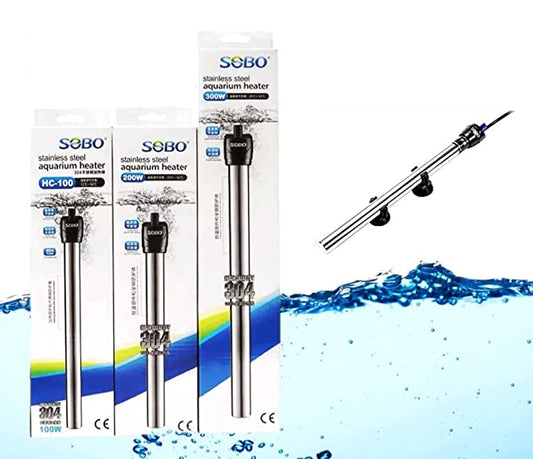 Sobo HC Series Submersible Stainless Steel Aquarium Automatic Heater (100 W)
