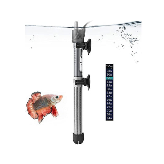 Bluepet 200W Imported Aquarium Fish Tank Glass Heater with Free Thermometer | IP 68 Water Proof | Blast Proof