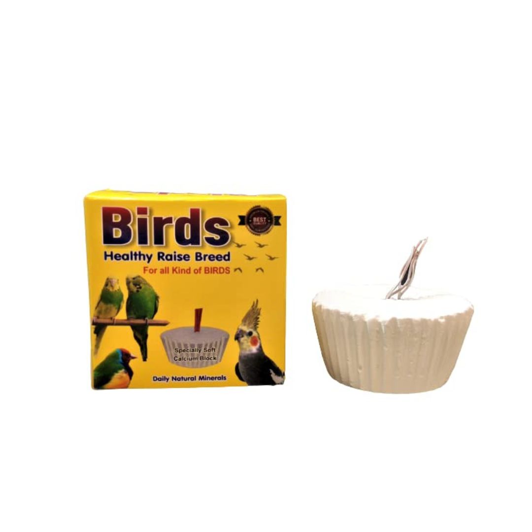 Birds Healthy Raise Breed Daily Natural Minerals Specially Soft Calcium Block, 50G (Pack of 2) for All Kind of Birds