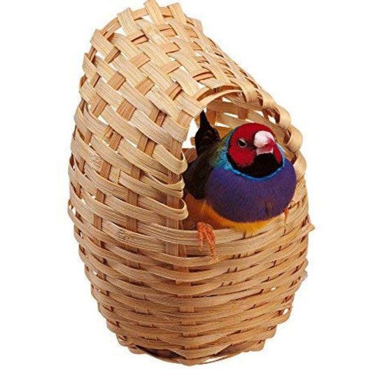 PetzLifeWorld Birds Natural Bamboo Nest Suitable for Small Birds