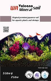 WA Volcano Mineral Soil For Aquatic Plants and Shrimps - Planted Aquarium Substrate Brown ) - PetzLifeWorld