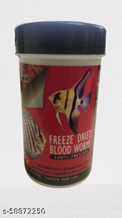 Champion Freeze Dried Blood Worms 10G For Fish Food