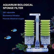 Aquatic Remedies NA-001 Aquarium Air Operated Sponge Bio Filter with X-Lone Media & X-Bac Bacteria