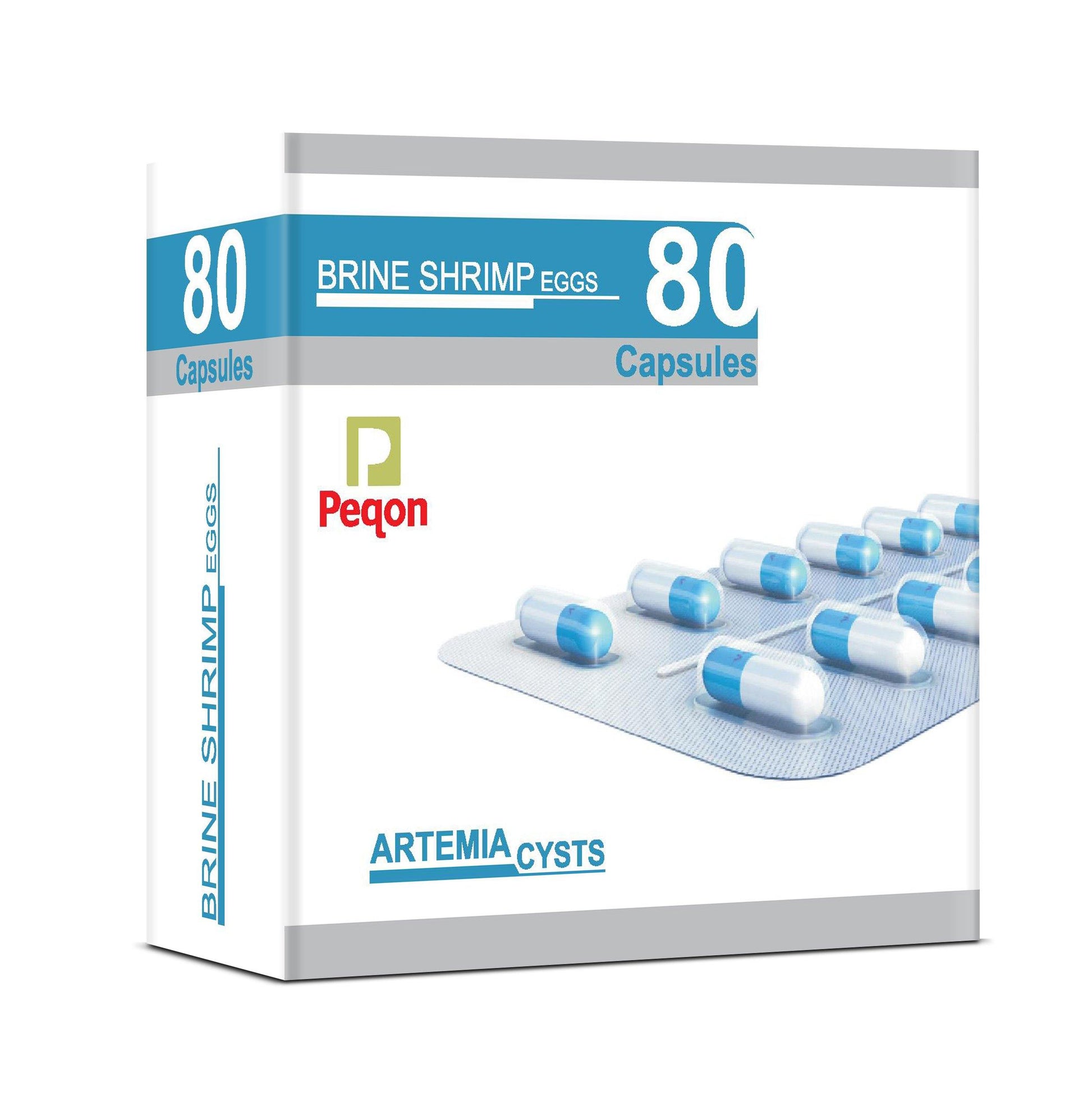 Peqon Artemia Cysts (Brine Shrimp Eggs) - 80 Capsule - Made in USA with 90% Hatching Rate - PetzLifeWorld
